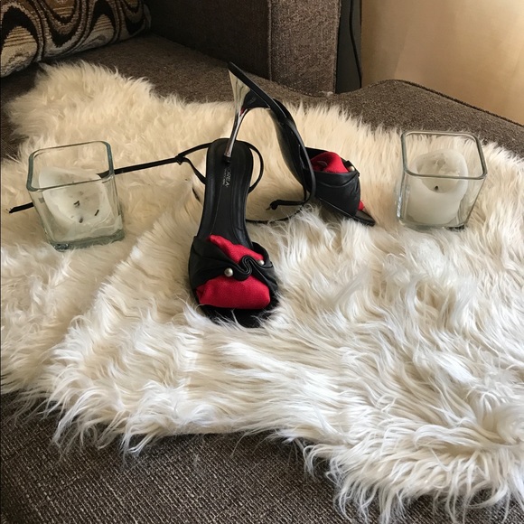 ANDREA HIGH HEELS  BLACK AND SILVER - Picture 6 of 7